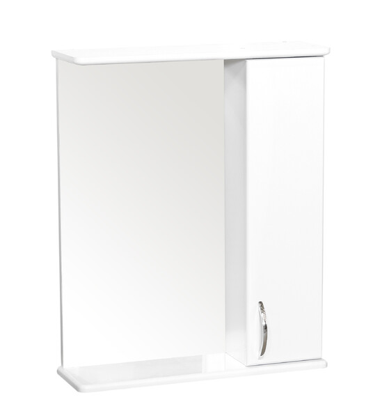 Зеркало-шкаф SANTREK HOME "СИТИ NEW-50" (Белый) Правый 520х700х175