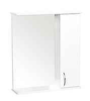 Зеркало-шкаф SANTREK HOME "СИТИ NEW-55" (Белый) Правый 570х700х175
