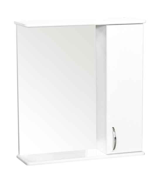 Зеркало-шкаф SANTREK HOME "СИТИ NEW-60" (Белый) Правый 620х700х175