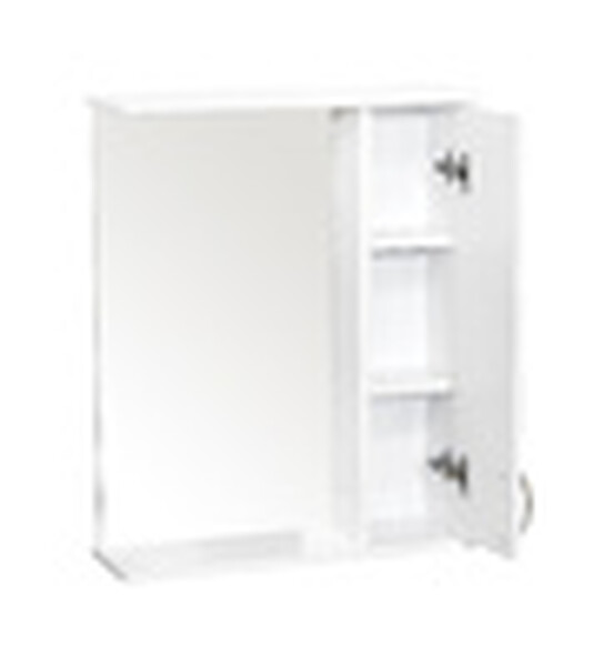 Зеркало-шкаф SANTREK HOME "СИТИ NEW-60" (Белый) Правый 620х700х175
