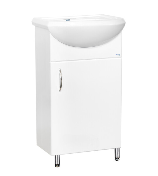 Подстолье SANTREK HOME "СИТИ NEW-45" (Белый) 1 дверь под умывальник "Уют-45" 423х800х245