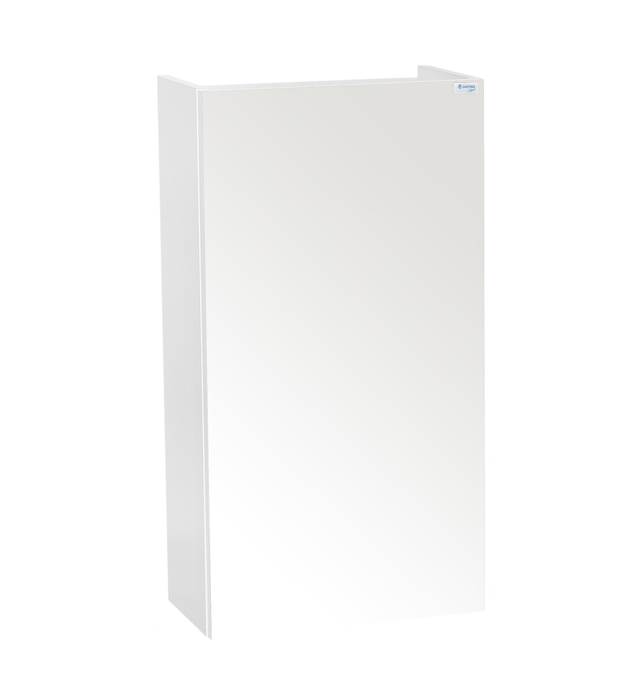 Шкаф навесной SANTREK HOME "СИТИ NEW-40" (Белый) зеркальный 400х750х220