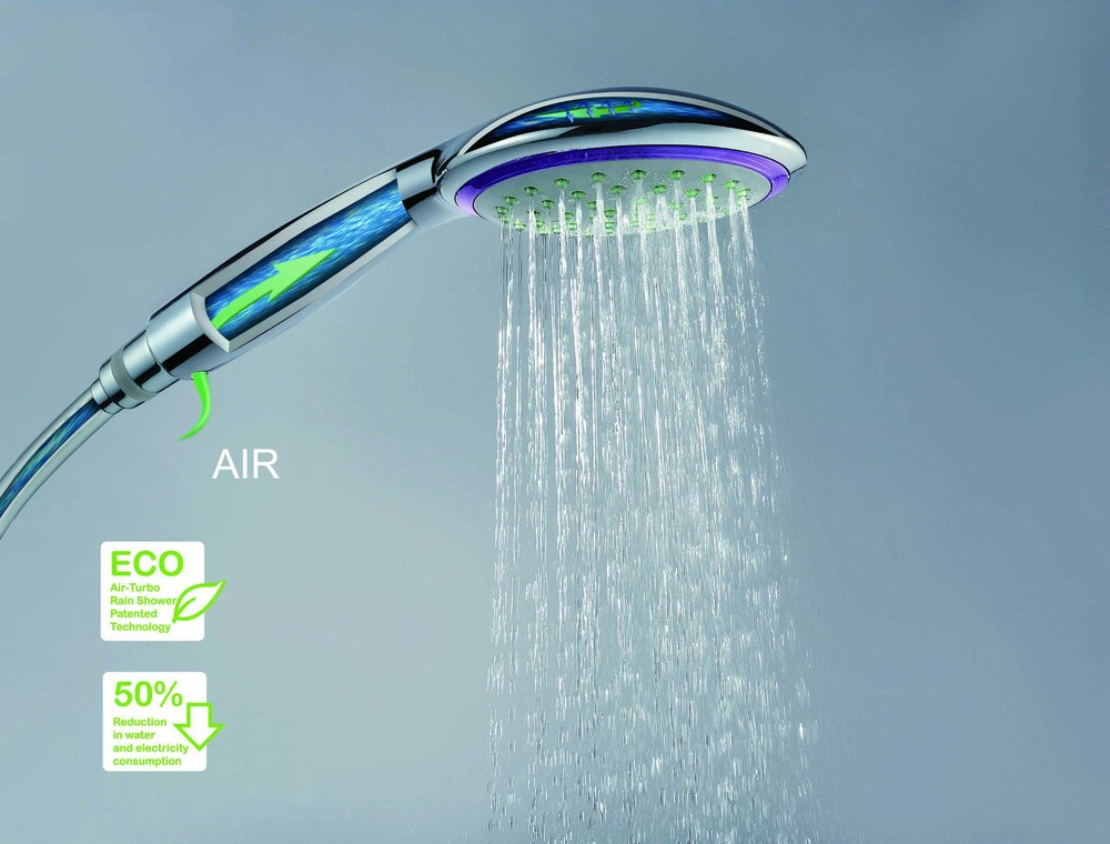 Лейка  SANTREK AQUA OLS-L17-1CW блистер (хром) 1 режим с АЭРАЦИЕЙ потока, Экономия воды d=120мм L=270мм СКИДКА*