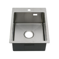 Мойка нерж врезная 400х500х200 т 3,0 САТИН R4050HK (+ сифон) AISI 304 MLN (Россия)