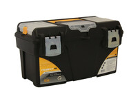 Ящик д/инструмента ГЕФЕСТ 18 метал.замки (с коробками) черн. с желт. ("М-пластика") (М 2942)