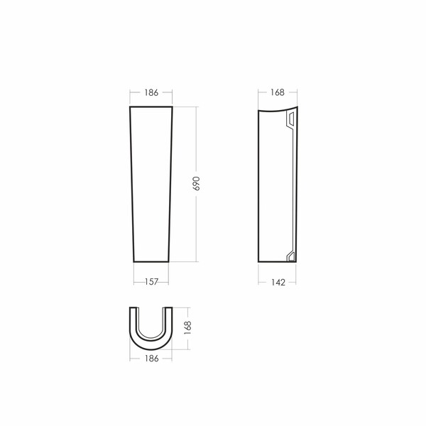 Пьедестал "Самарский" Белый S1 г. Самара