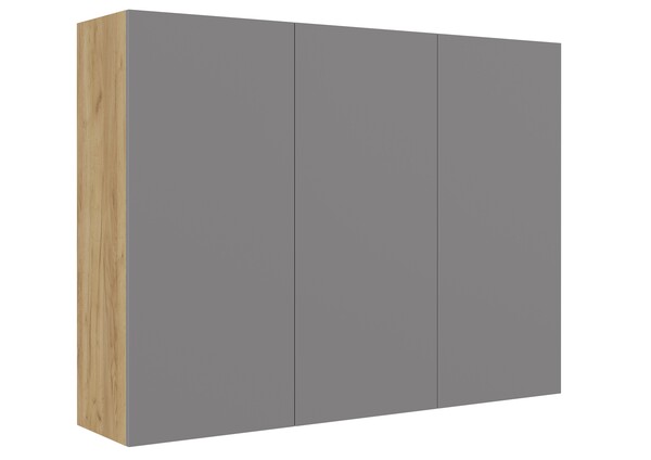 БОСТОН Шкаф навесной ШН-001 ЛДСП (Комплект) Корпус - Дуб Крафт золотой  Фасад ЛДСП - Серый Шифер АВ8 072 КАТЕГОРИЯ А