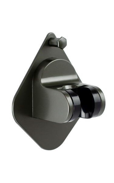 Держатель для душевой лейки SANTREK AQUA  BR104GR серый (оружейная сталь)