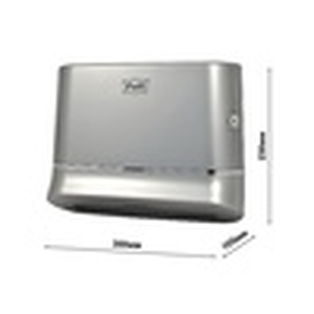 Диспенсер бумажных полотенец Puff-5135S, ХРОМ, с замком, ABS-пластик