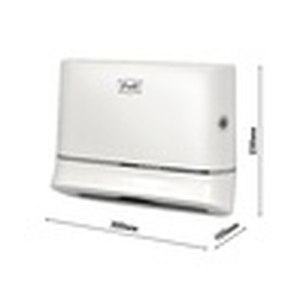 Диспенсер бумажных полотенец Puff-5135, БЕЛЫЙ , с замком, ABS-пластик