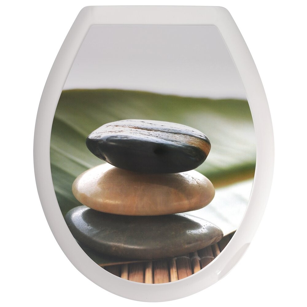 Сиденье д/унитаза жесткое КЛАССИК "Камни"