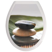 Сиденье д/унитаза жесткое КЛАССИК "Камни"