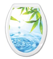 Сиденье д/унитаза жесткое КЛАССИК "Капли"