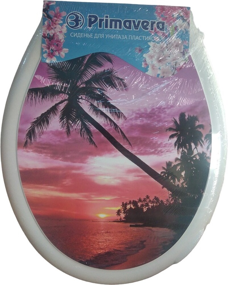 Сиденье д/унитаза жесткое КЛАССИК "Пальма"