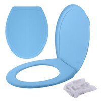 Сиденье д/унитаза жесткое КЛАССИК голубой