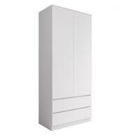 МС Мори Шкаф МШ 900.2 Белый (2 места)