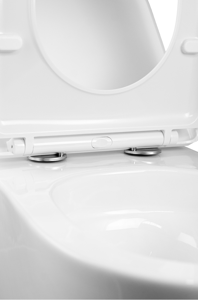 Унитаз подвесной безободковый (Торнадо) HOLLER NEXT (530*360*350мм, сиденье дюропласт, микролифт) белый