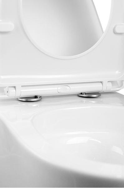 Унитаз подвесной безободковый (Торнадо) HOLLER NEXT (530*360*350мм, сиденье дюропласт, микролифт) белый