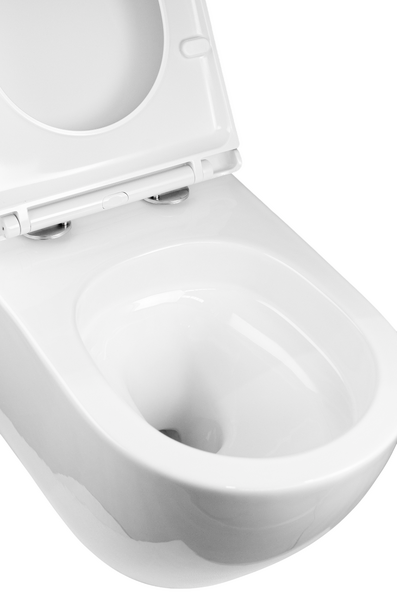 Унитаз подвесной безободковый (Торнадо) HOLLER NEXT (530*360*350мм, сиденье дюропласт, микролифт) белый