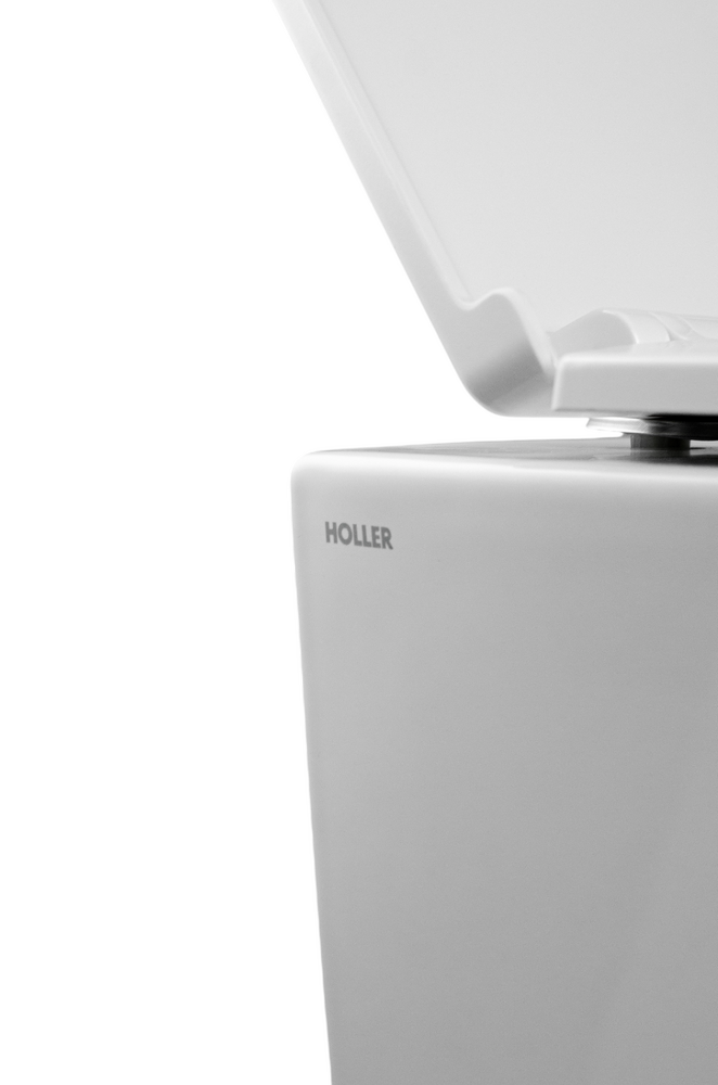 Унитаз подвесной безободковый (Торнадо) HOLLER NEXT (530*360*350мм, сиденье дюропласт, микролифт) белый