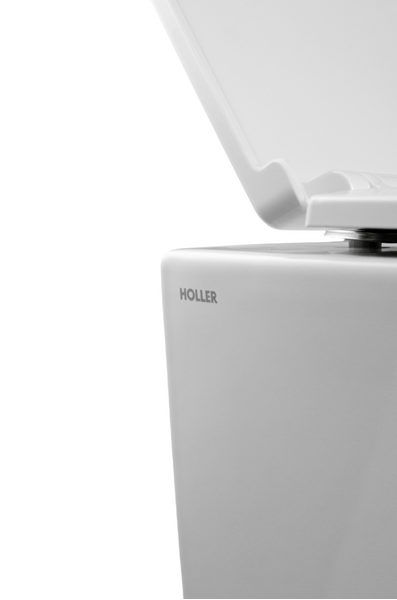 Унитаз подвесной безободковый (Торнадо) HOLLER NEXT (530*360*350мм, сиденье дюропласт, микролифт) белый