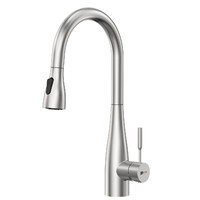 LM5084S Expert Смеситель для кухни с вытяжным изливом, сталь LEMARK 