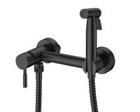 Гигиенический душ встраиваемый RUSH Melos SUS1101-99Black черный