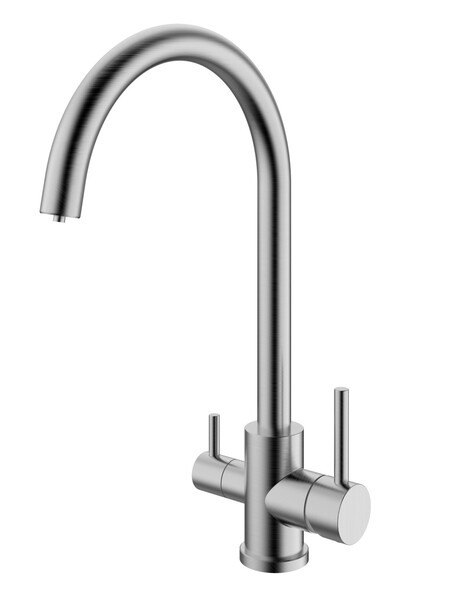  Смеситель для кухонной мойки с фильтром RUSH SUS9035-37 (нерж сталь)