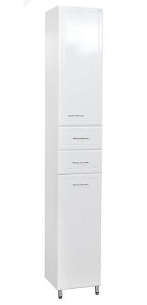 Пенал SANTREK HOME "СТИЛЬ NEW-35" (правый) белый 2 ящ. 2 дв. 350х1910х313 *