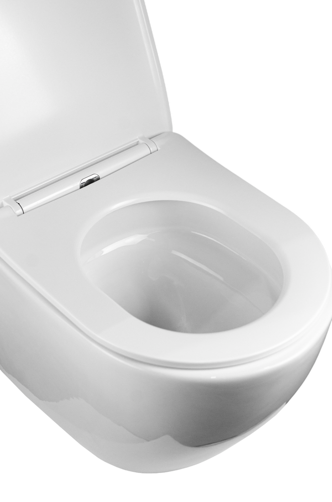 Унитаз подвесной безободковый (Торнадо) HOLLER FLOW LUX (490*360*360мм, сиденье дюропласт, микролифт