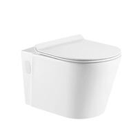  Унитаз подвесной безободковый HOLLER FORUM (570*360*365мм, сиденье дюропласт, микролифт) белый