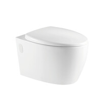  Унитаз подвесной безободковый HOLLER PROMO (570*380*365мм, сиденье дюропласт, микролифт) белый