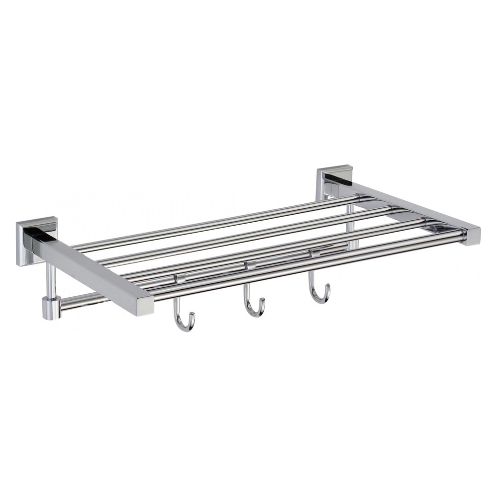 S-409544     (Полка для полотенец 40 см( 4 крючка) хром Savol )