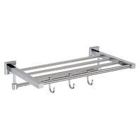 S-409544     (Полка для полотенец 40 см( 4 крючка) хром Savol )