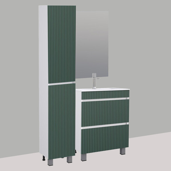 Подстолье SANTREK HOME "Модена-90" (Авокадо матовый) 2 ящика под умывальник "Classic 90"/"Paola Alba 90" 900х800х450*