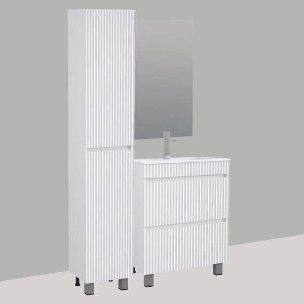 Подстолье SANTREK HOME "Модена-90" (Белый монохромный) 2 ящика под умывальник "Classic 90"/"Paola Alba 90" 900х800х450