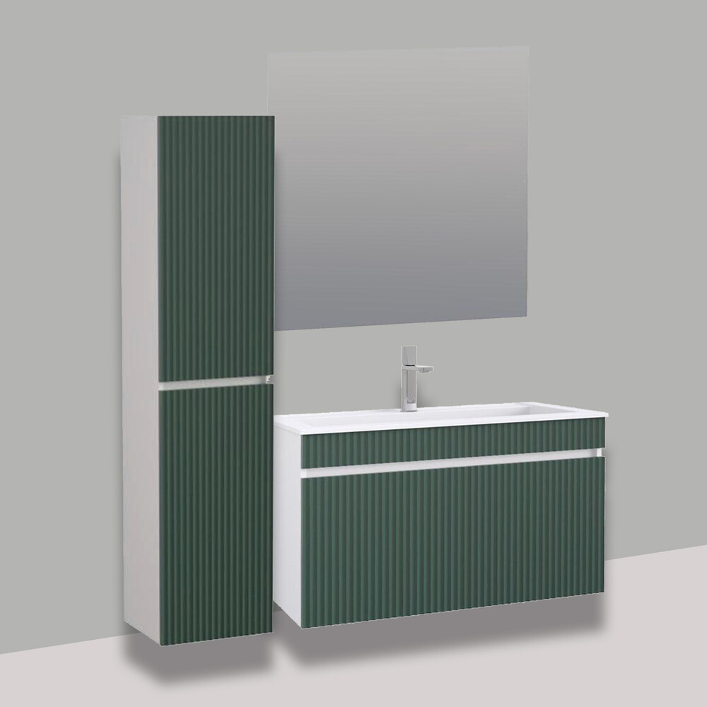 Подстолье подвесное SANTREK HOME "Модена-90" (Авокадо матовый) 1 ящик под умывальник "Classic 90"/"Paola Alba 90" 900х500х450*