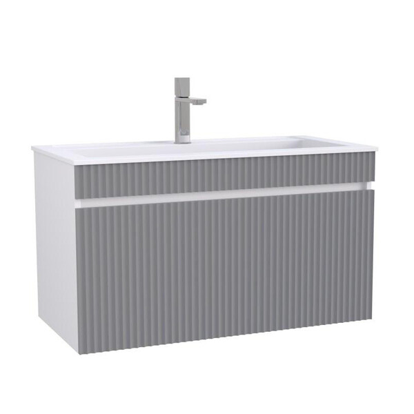 Подстолье подвесное SANTREK HOME "Модена-90" (Гляссе матовый) 1 ящик под умывальник "Classic 90"/"Paola Alba 90" 900х500х450*