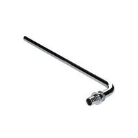 Угловой аксиальный фитинг VALTEC, с хромированной латунной трубкой с плавным поворотом короткий 20(2,8)х15 L 300 мм VTm.481.PC.002015