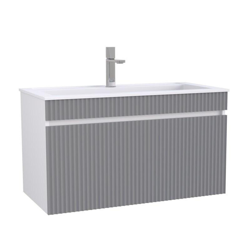 Подстолье подвесное SANTREK HOME "Модена-70" (Гриджо матовый) 1 ящик под умывальник "Paola Alba 70 / Paola Torino 70" 700х500х448*