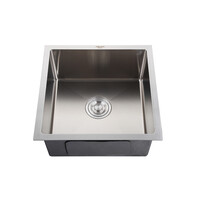 Мойка нерж врезная 440х440х220 т 3,0 САТИН R4444Н (+ сифон) AISI 304