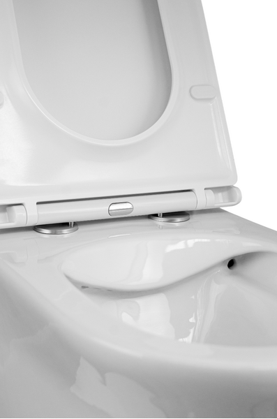  Унитаз подвесной безободковый HOLLER BOAT (520*360*360мм, сиденье дюропласт, микролифт) белый