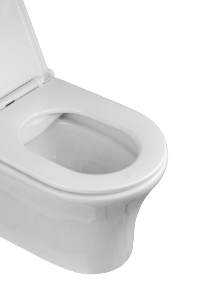  Унитаз подвесной безободковый HOLLER BOAT (520*360*360мм, сиденье дюропласт, микролифт) белый