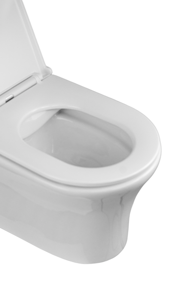  Унитаз подвесной безободковый HOLLER BOAT (520*360*360мм, сиденье дюропласт, микролифт) белый