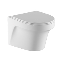  Унитаз подвесной безободковый HOLLER BEZEL (520*360*360мм, сиденье дюропласт, микролифт) белый