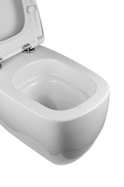  Унитаз подвесной безободковый (Торнадо) HOLLER SLOPE (510*340*365мм, сиденье дюропласт, микролифт) белый