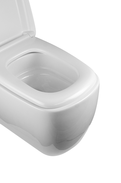  Унитаз подвесной безободковый (Торнадо) HOLLER SLOPE (510*340*365мм, сиденье дюропласт, микролифт) белый