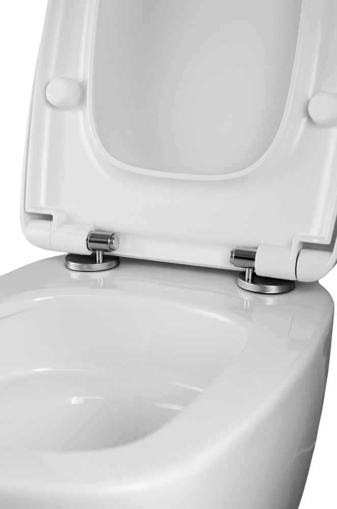  Унитаз подвесной безободковый (Торнадо) HOLLER SLOPE (510*340*365мм, сиденье дюропласт, микролифт) белый