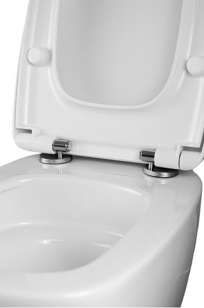  Унитаз подвесной безободковый (Торнадо) HOLLER SLOPE (510*340*365мм, сиденье дюропласт, микролифт) белый