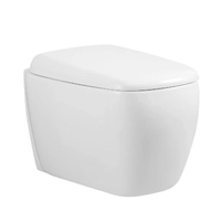  Унитаз подвесной безободковый (Торнадо) HOLLER SLOPE (510*340*365мм, сиденье дюропласт, микролифт) белый